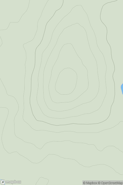 Thumbnail image for Meall a' Choire Bhuidhe [Altnaharra to Dornoch] showing contour plot for surrounding peak